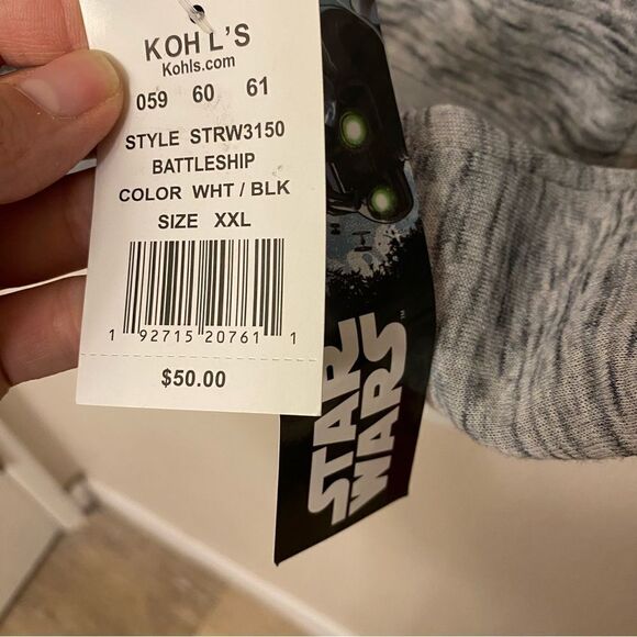 Star Wars Lucas Film gray unisex Millennium Falcon Hoodie retro plus size XXL - Picture 6 of 7